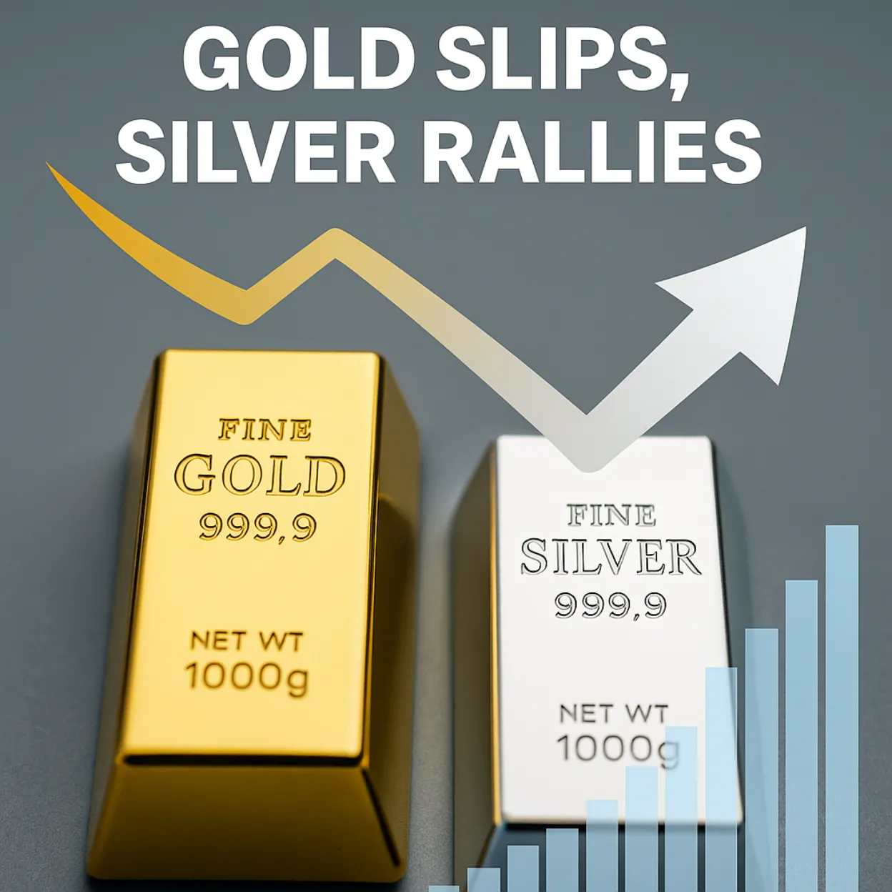 Gold Pulls Back While Silver Charges Ahead